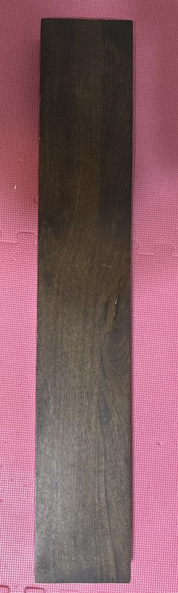 Set of Dark Wood Floating Shelves — Rustic / Modern Wall Shelves (4 pcs) 