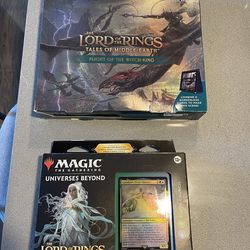 LOTR Galadriel Commander Deck & Witch King Booster Set