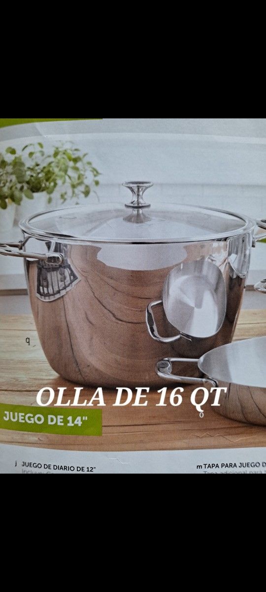 OLLA DE 16 QT DE ACERO INOXIDABLE COOK SOLUTIONS PRINCESS HOUSE π»π«