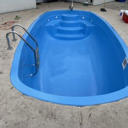 We paint epoxy fiberglass pools