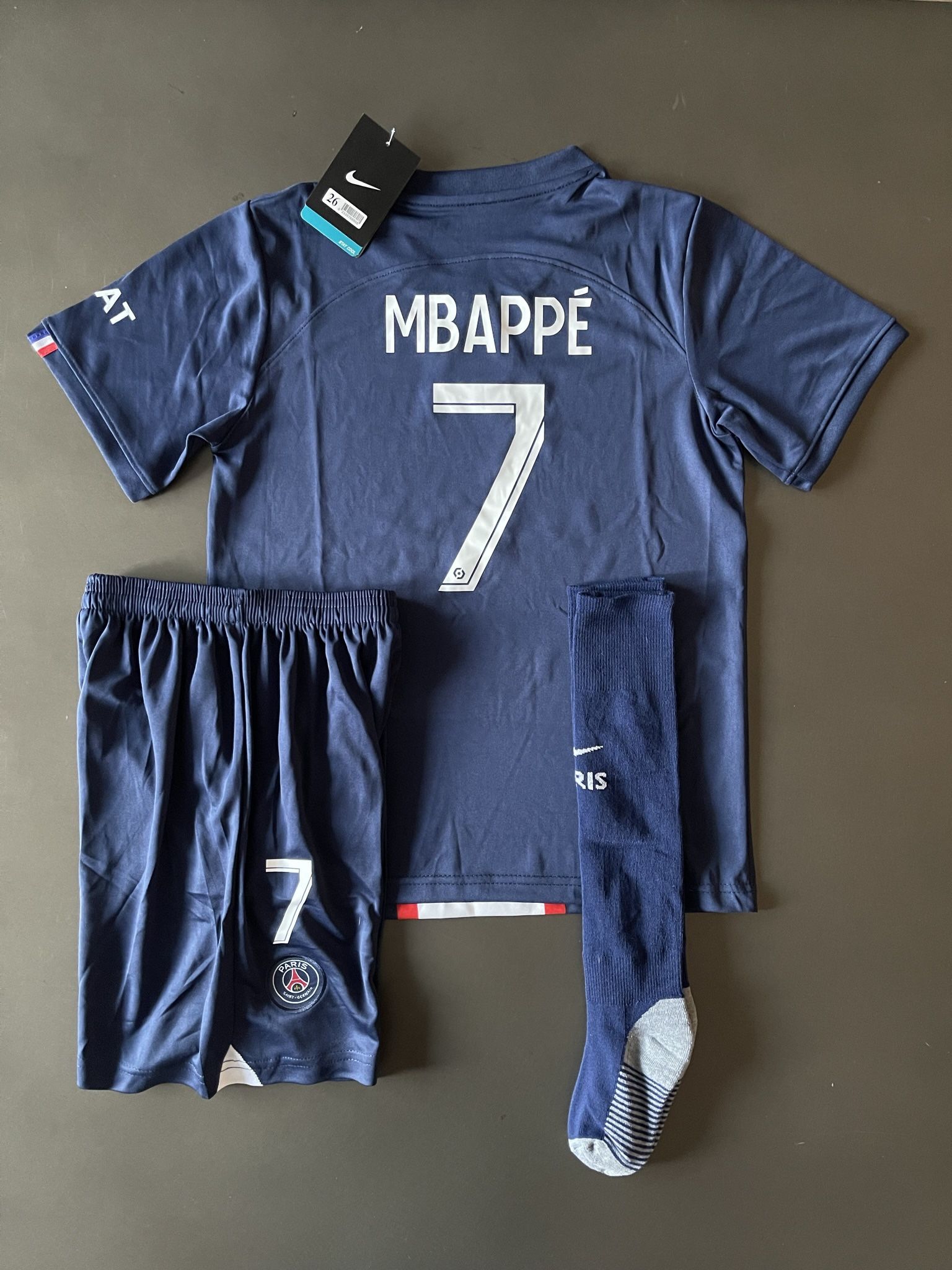 Paris Football Club Team Jersey Mbappe 7 for Men & Kids