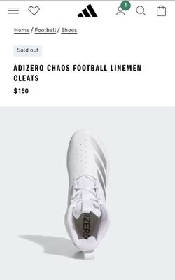Adizero Chaos Football Linemen Cleats