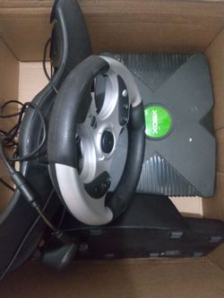 Xbox and Steering Wheel For Parts