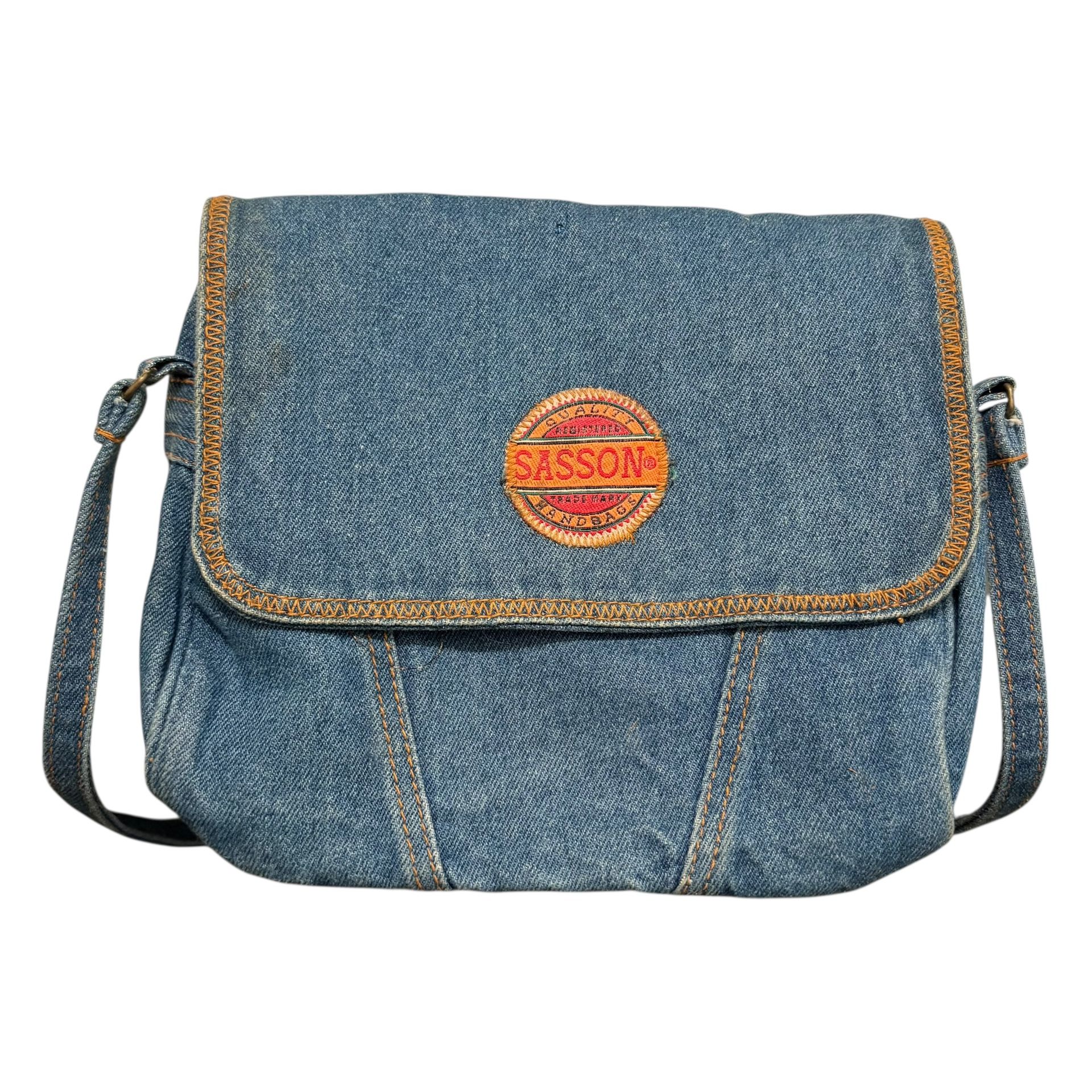 Vintage Sasson Crosbody Purse Denim Jean Bag