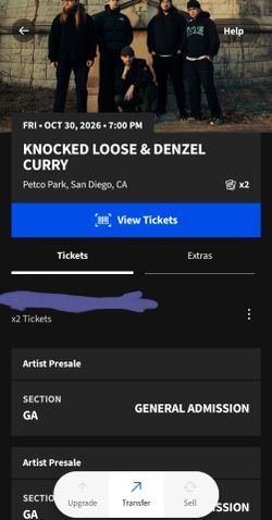 Knocked Loose Tickets x2