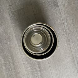 Stainless steel, mixing bowls