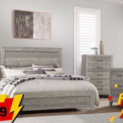 4 PC QUEEN BEDROOM SET 