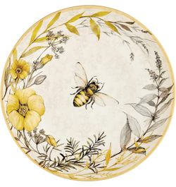 Large Boho / Natural / Floral - Bee Pasta / Salad / Large Serving Bowl  (2 Available)