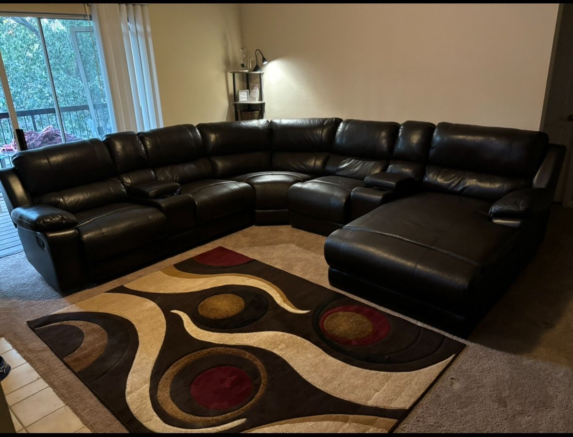 Brown Couch Recliner 