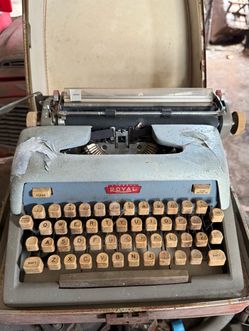 Royal Futura Typewriter Blue - As Is For Parts / Repair - Local Pick Up