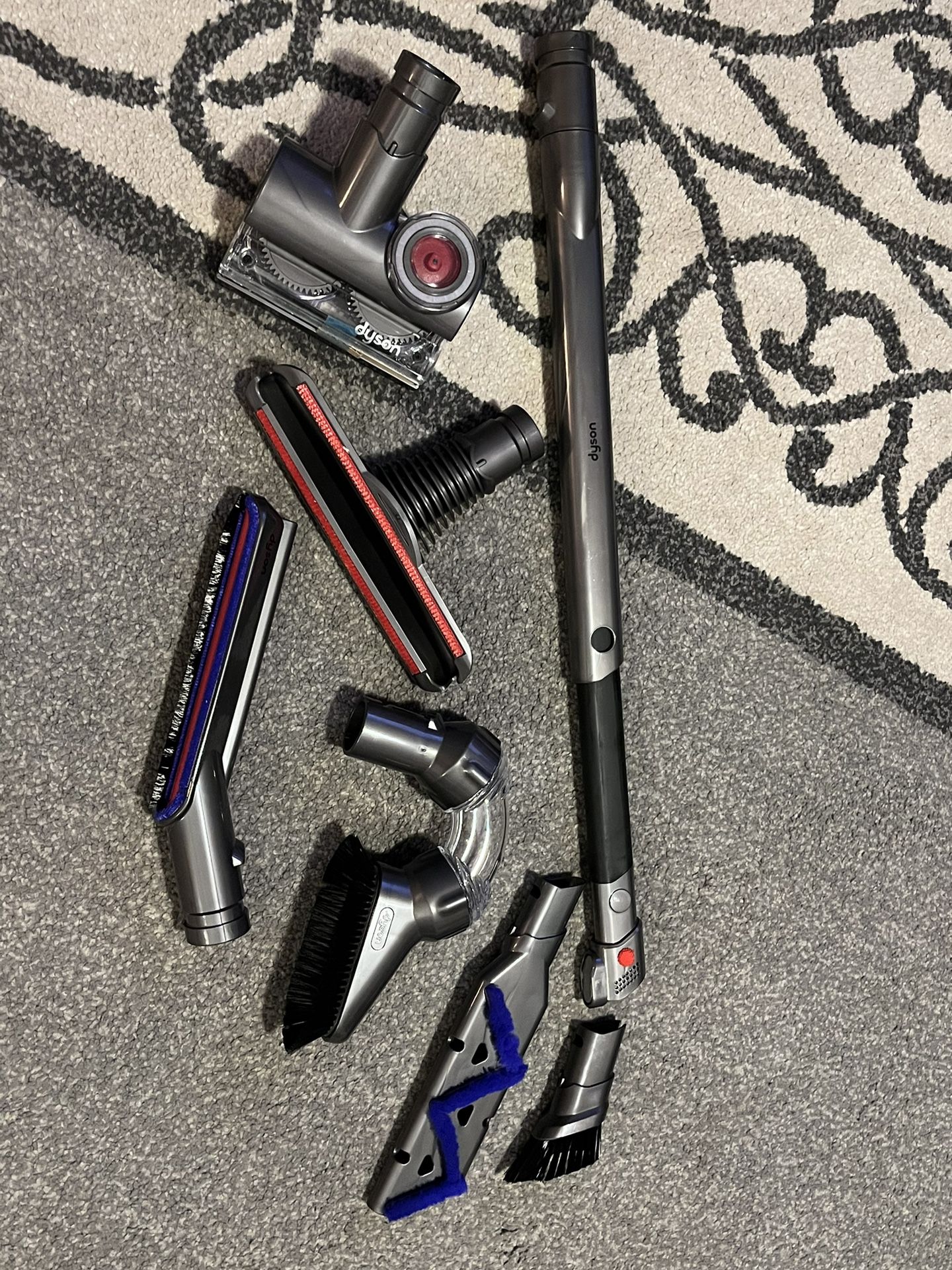 Six Dyson Corded Vacuum Accessories