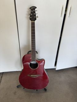 Ovation GC057 Celebrity Red Acoustic Electric Guitar