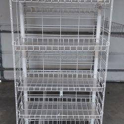 Storage Shelve Unit On Wheels.