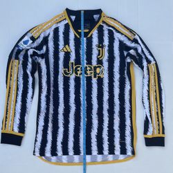 Juventus Home 2023-2024 Pogba Men Latge Serie A JERSEY Shirt Long Sleeve