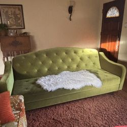 Green Velvet Tufted Sleeper Sofa Discontinued Urban Outfitters 
