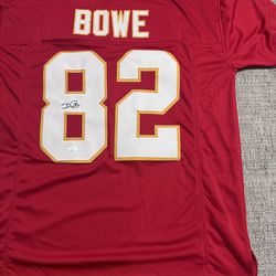 Dwayne Bowe Signed Autograph Custom Jersey - JSA Coa Sticker Only  Kansas City Chiefs