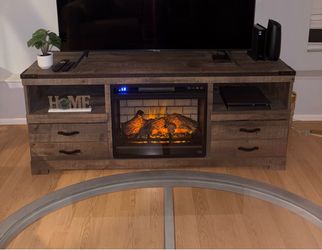 Heavy Wood TV Stand 63”