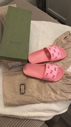 Pink Gucci Slides