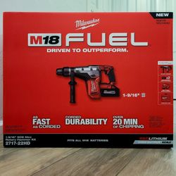 Milwaukee Brushless Cordless 1-9/16in SDS-Max Rotary Hammer Kit