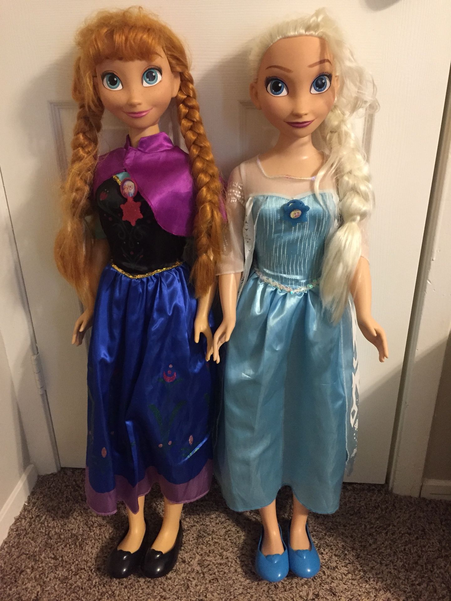 My Size Anna and Elsa Dolls