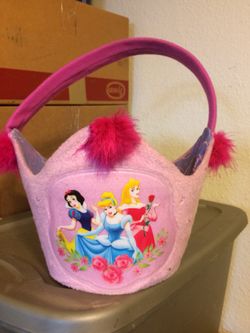 Pretty pink princess Easter basket