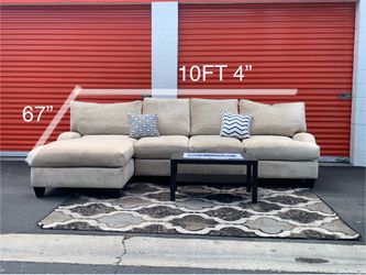 Beige sectional sofa