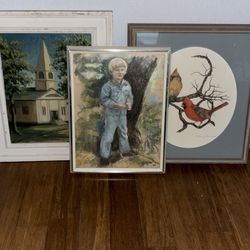 3 Vintage Pieces Of Art!!! Open To Offers!