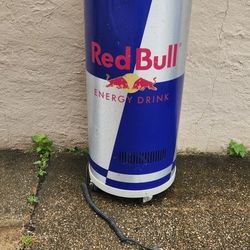Red Bull Energy Drink Can Display Fridge Cooler Wheeled Ice Chest 43 Inch