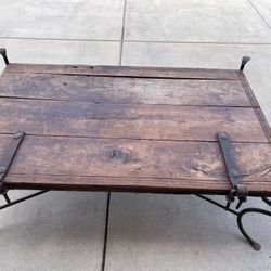 1900 Century Door Converted Into A Coffee Table