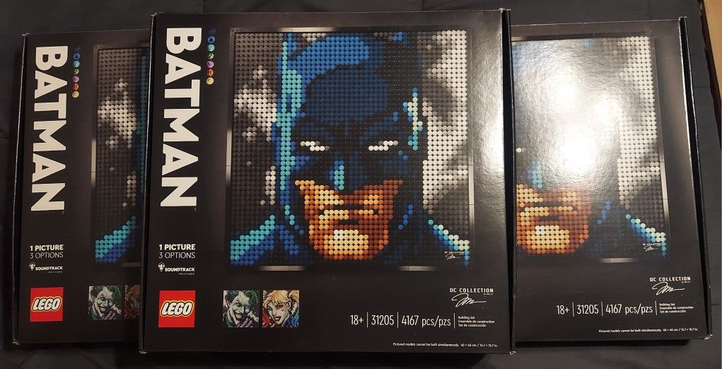 Retired LEGO Jim Lee Batman Art Collection 31205 X3