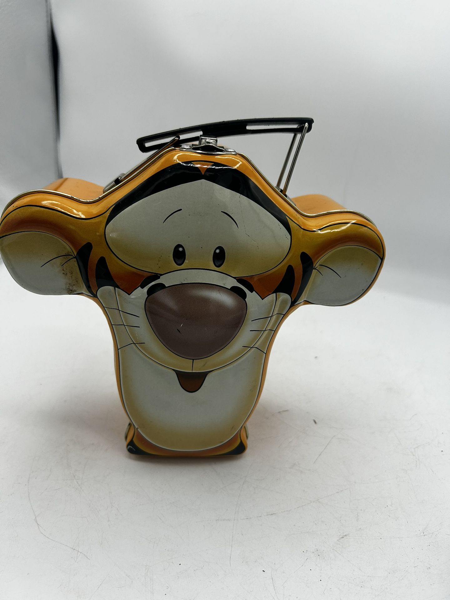 Disney Vintage TIGGER From Winnie the Pooh Head Shaped Snack/Lunch Tin