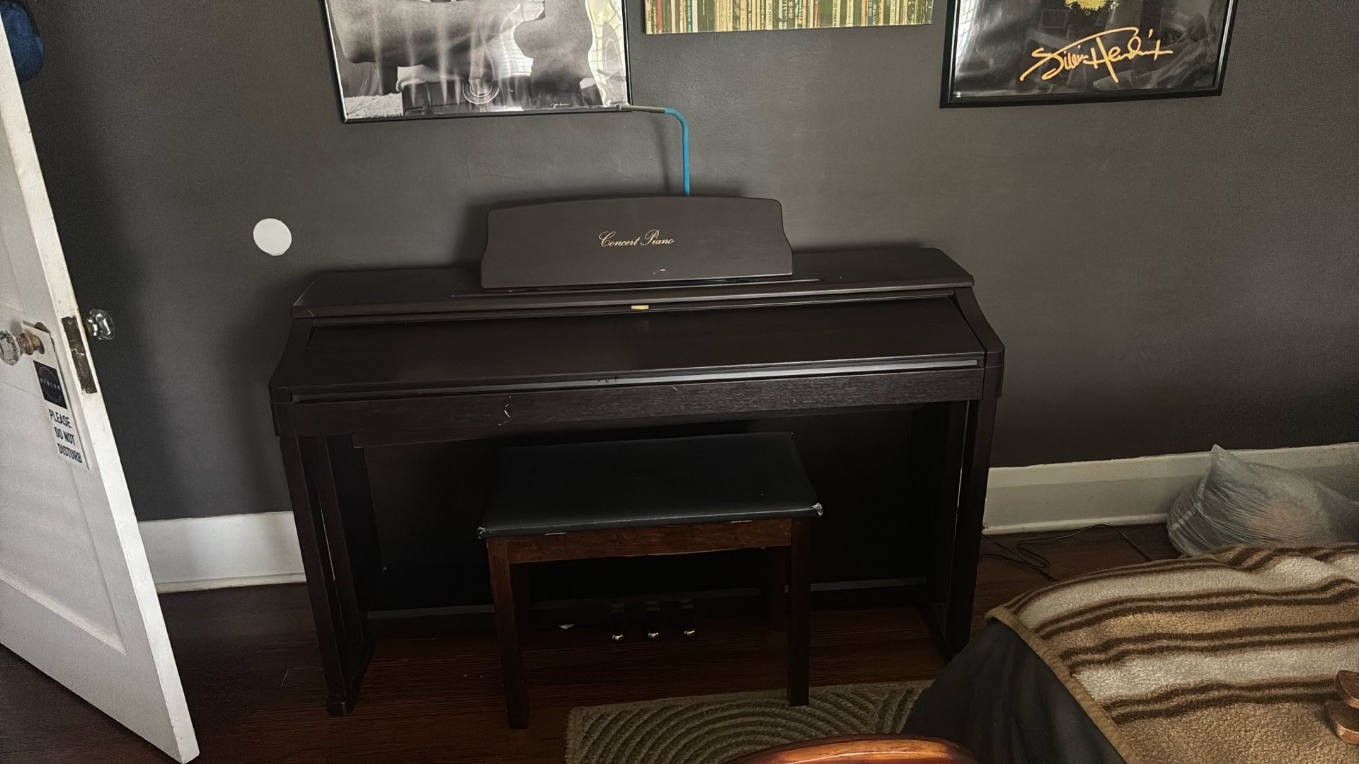 Black Korg Concert C Home Piano
