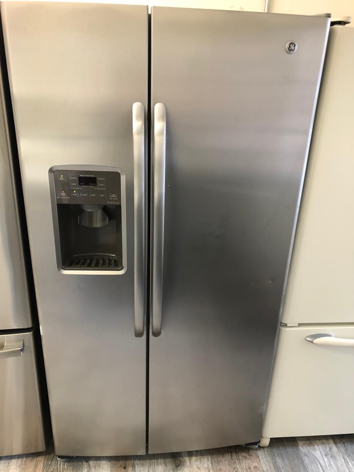 GE Adora refrigerator stainless steel ( 2months guarantee) ( delivery