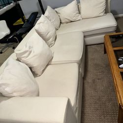 White Sectional Sofa 