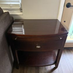 American Drew Tribecca 1 Drawer Nightstand In Rootbeer