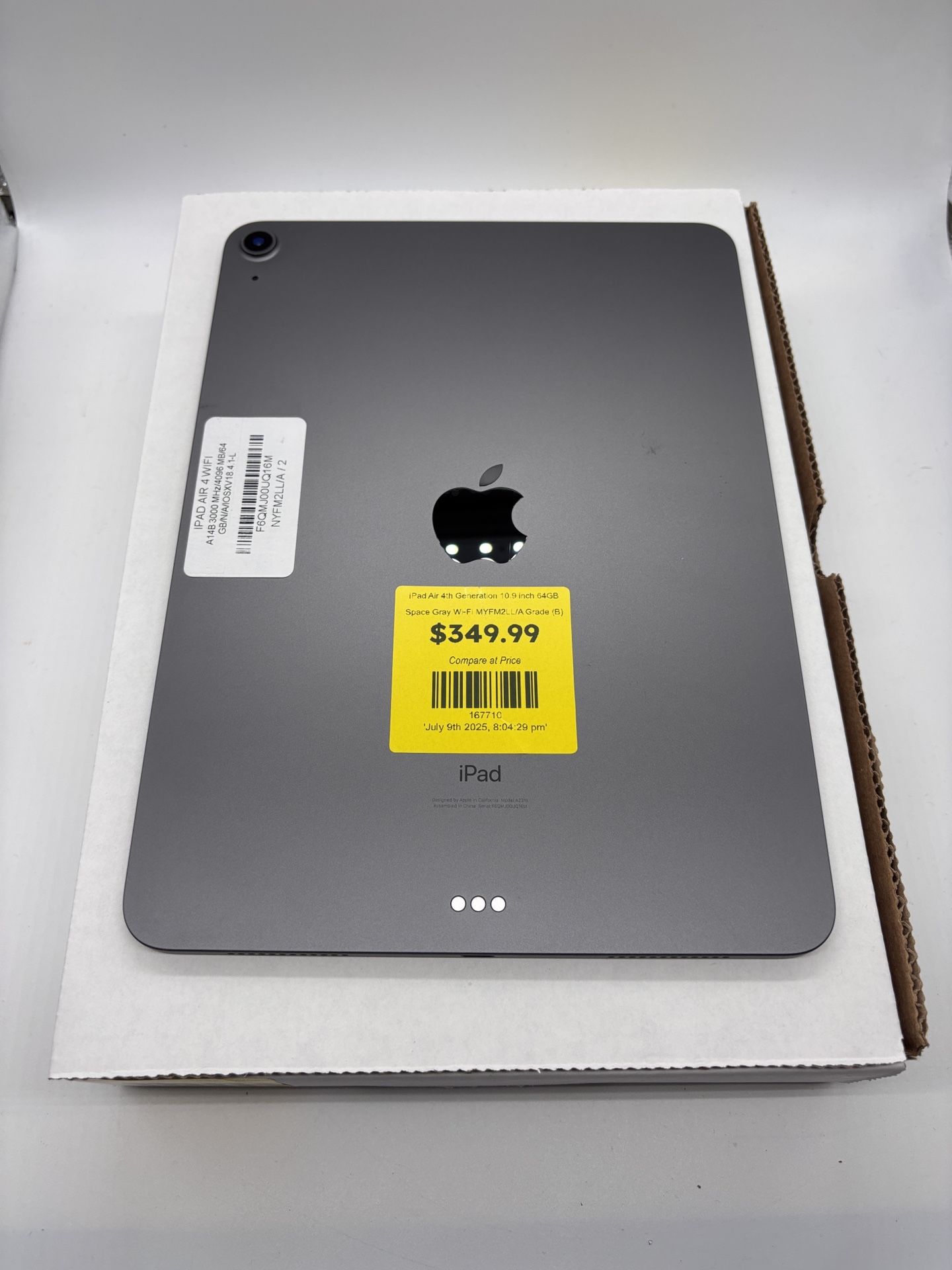 iPad Air 4th Generation 10.9 Space Gray 