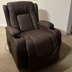 Electric Recliner With Massager And Heat