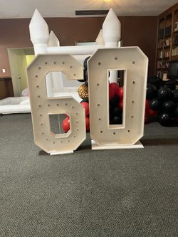 Números Marquee De 4ft Con Luz