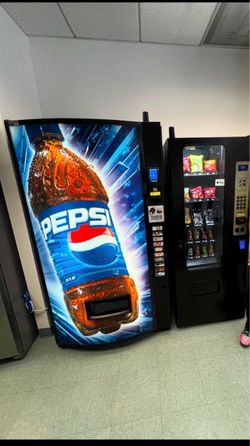Two vending machines for sale with a location