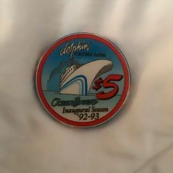 Very Rare Dolphin Cruise Line Casino Chip