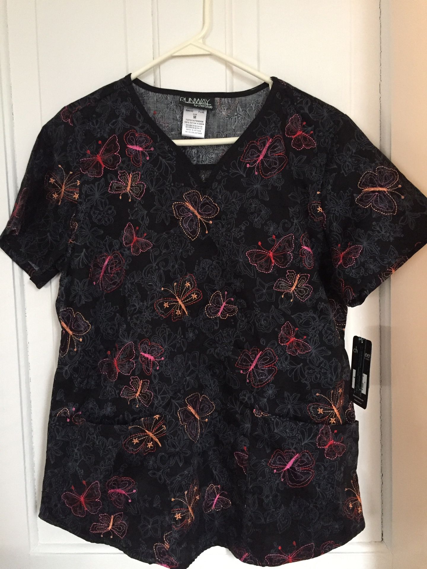 Embroidered Scrub top