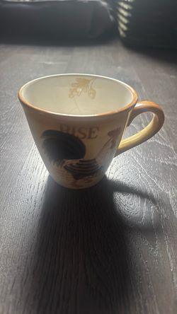 Rooster "Rise" Ceramic Coffee Mug