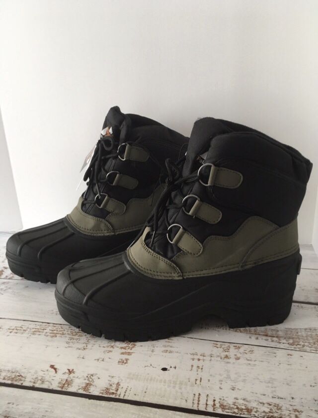 Men’s Snow Boots, Size 10