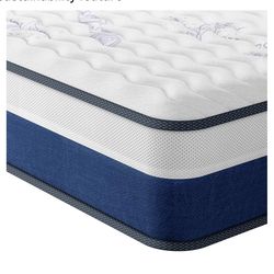 Vesgantti Tight Top Series - 10 Inch Innerspring Hybrid full Mattress/Bed in a Box, Medium Firm Plush Feel - Multi-Layer Memory Foam and Pocket Spring