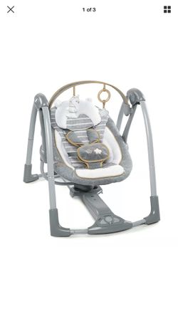 New ingenuity infant swing and go portable swing babies music and vibration for baby