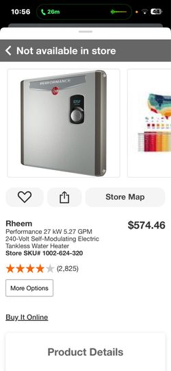 Rheem tankless water heater