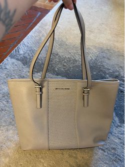 Michael Kors silver/gray large tote