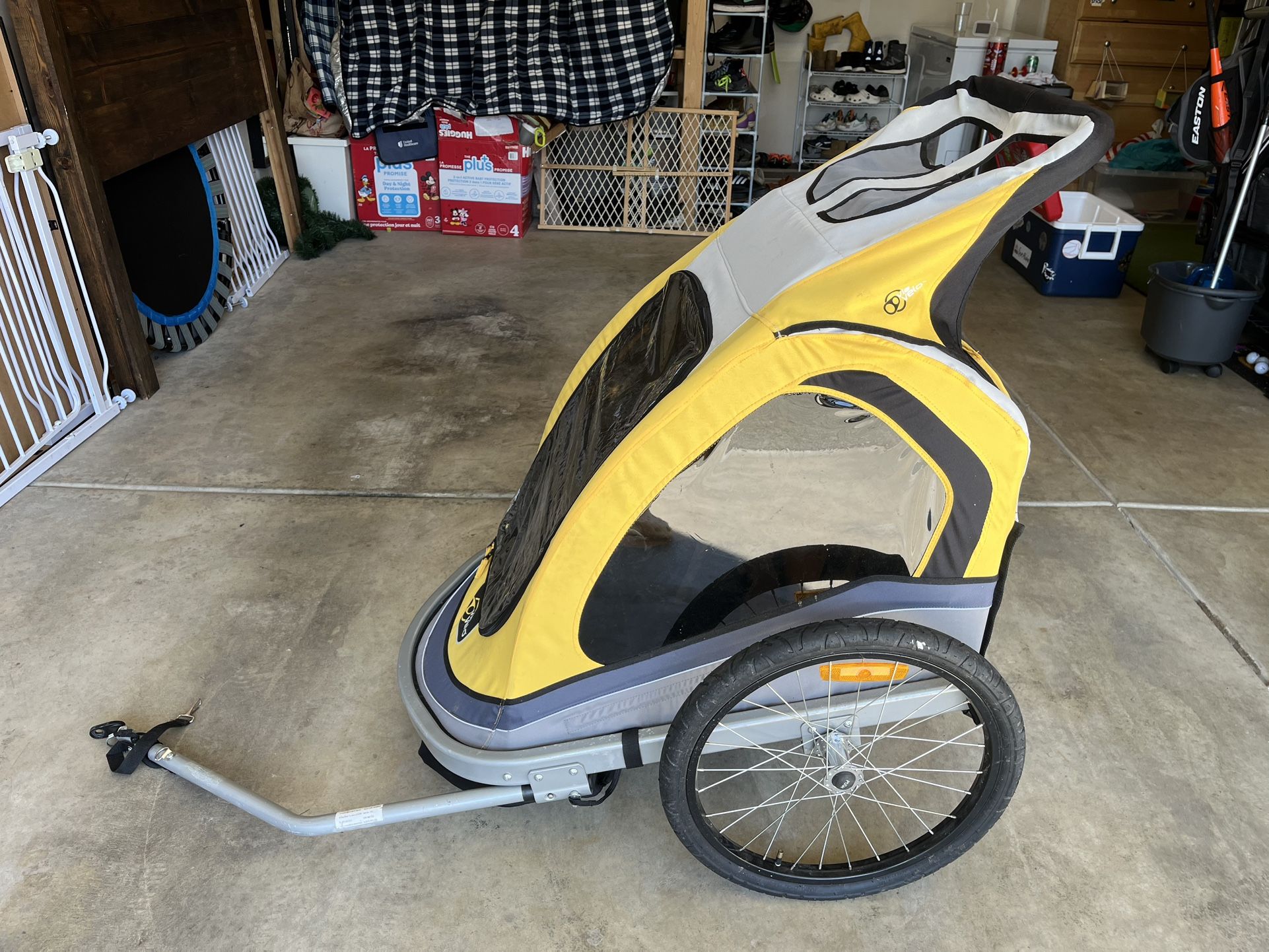 Via Velo Dual Child Bike Trailer With Jogger Kit