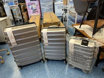 3-Piece Hardshell Luggage Set – Durable ABS+PC Suitcase with 360° Spinner Wheels, TSA Lock – Carry-On & Check-In Travel Luggage (20/24/28 Inch) for Me