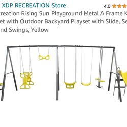 Playground Metal Swing Set 